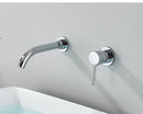 Black Basin Faucet Wall Mounted Gold 360° Rotating Bathroom Sink Faucets Embedded Hot Cold Water Mixer Tap Dual Hole Basin Crane