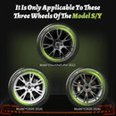 4PCS Hubcap Design for Tesla Model S（2022-2024）/Model Y （2020-2024）19 Inch Wheel Cover Performance Full Rim Hub Cover Accessorie