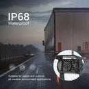 LeeKooLuu Kabellose Dual-Rückfahrkameras und 7-Zoll-IPS-Auto-Monitor IR-Nachtsicht-Rückfahrkamera für Wohnmobil, LKW, Anhänger, Bus