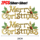 New Merry Christmas Letter Hanging Sign Xmas Tree Door Window Pendant Listing Ornaments New Year Party Home Decoration Supplies