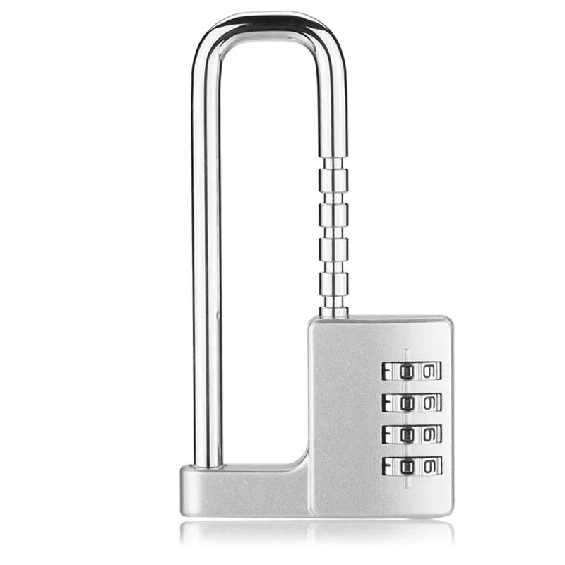 New Adjustable Lengthened U-shaped Lock File Cabinet Wardrobe Door Handle Lock Mechanical Password Lock Padlock Lock Head