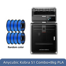Anycubic Kobra S1 Combo Multi-Color 3D Printer High Precision Core XY Stable Structure Ultra-Quiet Max Speed 600mm/s 3D Printer