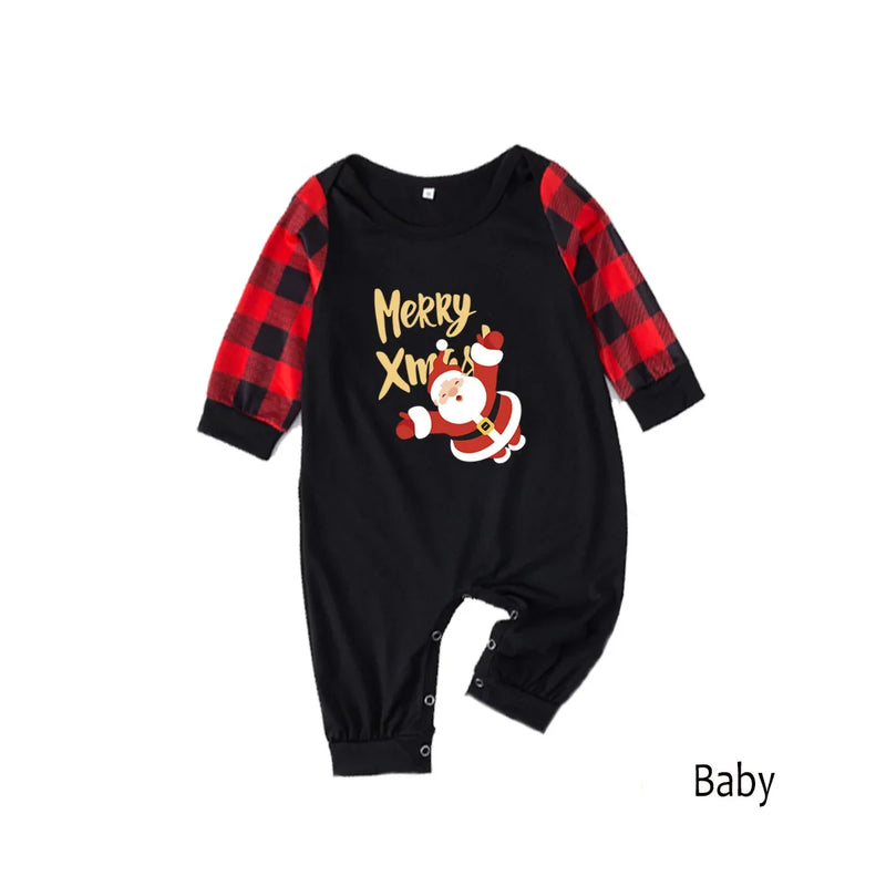 Merry Xmas Print Family Pajamas Adults Kids Matching Clothing Set Soft Loose Sleepwear Baby Boys Girls Costume Christmas Clothes