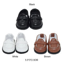 1 Pair 5.5*3*2.3CM Doll Shoes For 20CM Academic Style PU Leather Toys Accessories Photo Props Playing House