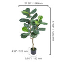 SucceBuy Artificial Olive Tree 4/5/6FT Tall Faux Plant Secure PE Material Anti-Tip Tilt Protection Low-Maintenance Tree for Home