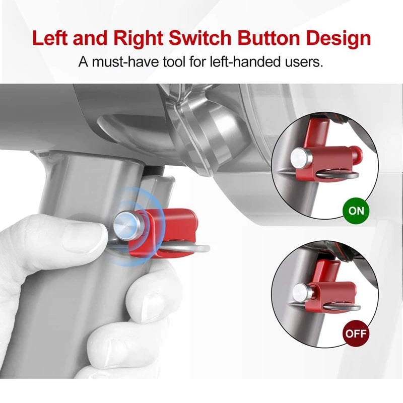 Trigger Lock For Dyson V15 V11 V10 V8 V7 V6 Cordless Vacuum Cleaner Power Button Switch Lock Replacement Parts