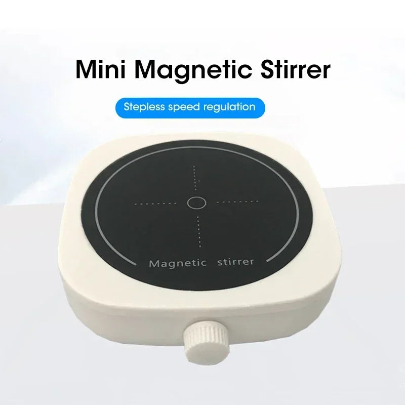 2L 4000RPM Magnetic Stirrer Mini Lab Stir Mixer Stirrer Plate Portable Electric Mixing Coffee Milk with Stir Bar for Laboratory