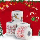 Toilet Paper Christmas Pattern Series Roll Paper Santa Claus Reindeer Hygienic Paper Creative Toilet Papers Rolls Funny Napkins