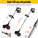 Conentool 24V Akku Rasentrimmer - Rasenmäher Gartentrimmer mit 2 * 2000mAh Akkus und 15 Klingen, Grasschneider