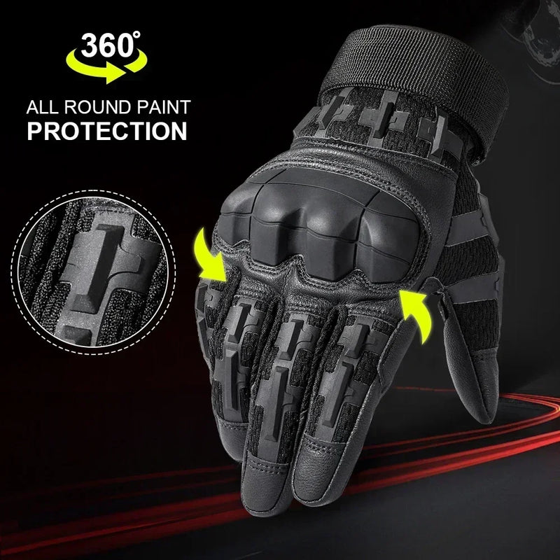 Tactical Gloves Pro Army Military Touch Screen PU Leather Outdoor Hunting Hiking Combat Airsoft Full Finger Shooting Glove Men