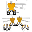 Auto-Dellenreparaturwerkzeug Dellenentferner Reparatur-Set Auto-Lackfreies Reparaturwerkzeug Karosserie-Saugnapf-Werkzeuge Goldhammer für die Autoreparatur