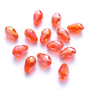 60/70PCS 8/10mm Crystal Tear Drop Shape Beads for Jewelry Making Waterdrop AB Glass Beads Loose Jewellery Beads DIY Bracelets