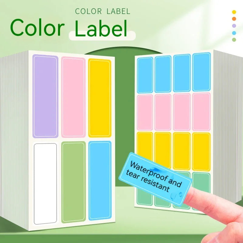 Jars Labels Colorful Blank Stickers Scrapbook Writable Stickers DIY Self-adhesive Label Waterproof Sticker Stationery Supplies