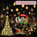Christmas Window Stickers Merry Christmas Decorations For Home 2024 Christmas Wall Sticker Kids Wall Decals Happy New Year 2025