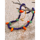 Yhpup Waterproof Fashion Blue Ceramic Beads Chain Cute Carrot Drop Necklace New Arrivals Handmade Trendy Jewelry for Women