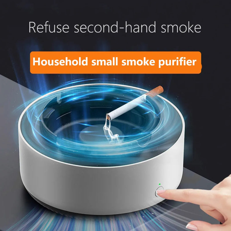 Small air purifier multifunctional ashtray Remove odor secondhand smoke dust smoking accessories for filtering secondhand smoke