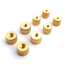 25pcs Brass Copper Cylindrical Adjusting Knurled Thumb Nut Pinapple Pattern Thumbnut for Air Water Cooling Fan PC Case Model DIY