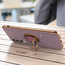 Luxuriöse, magnetische Silikonhülle mit Beschichtung für Huawei P30 P40 Pro P20 Mate 20 P30Pro Honor 20 Pro Weiche Hülle Ständer Ringhalter