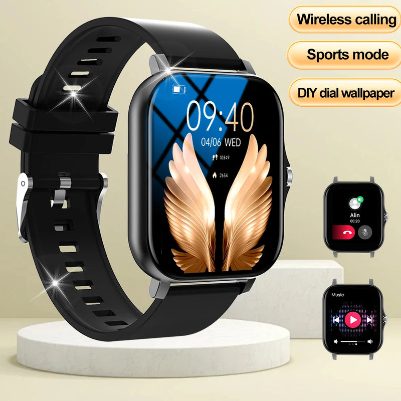 Smartwatch can answer and make calls, receive message reminders, multiple sports modes, compatible with Android and iPhone