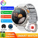 2026 New T-REX3 Outdoor Smart Watch Men 1100mAh Large Battery Bluetooth Call Compass 1.7-inch LED Flashlight Waterproof Watches