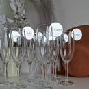 The Name Your Glass | Custom Engraved Acrylic Wine Charms Set