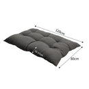 Garden Patio Swing Bench Cushion Seat Pad, Dark Grey 120x80CM