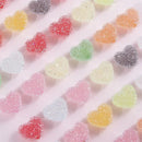 2024 Cute Ins Sugar Heart Beaded DIY Handmade Girl Earrings Jewelry Bead Bracelet Necklace Accessories Materials Gifts Girl