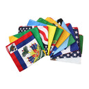 New Arrival Cotton Bandana Spain Portugal Korea Argentina Venezuela National Flag Punk Scarf Riding Headband Hip Hop Hairwear