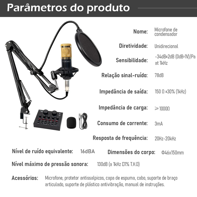 Bm800 arm articulated microphone for PC Brazil consumer electronics arm arm arm articulated microphone microphone USB microphone