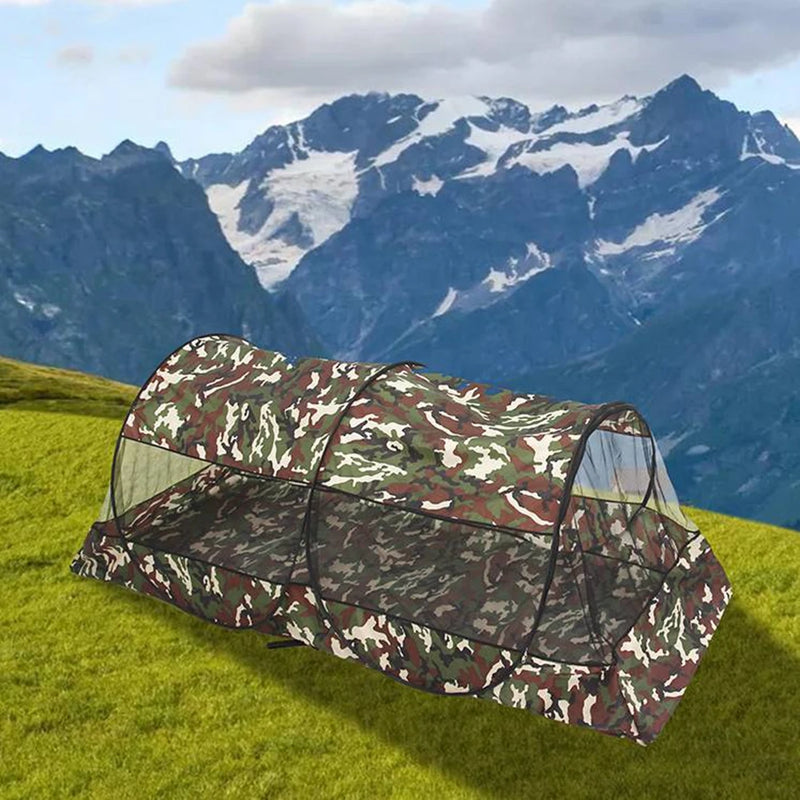 Folding Portable Mosquito Net for Trips, Mesh Tent with Zipper, Outdoor Camping, New, Bottom for Single Bed