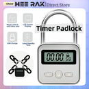 HEE RAK Timer-Vorhängeschloss LCD HD Hintergrundbeleuchtung Zinklegierung 99 Stunden maximale Zeit Super langer Standby Anti-Sucht elektronisches Schloss