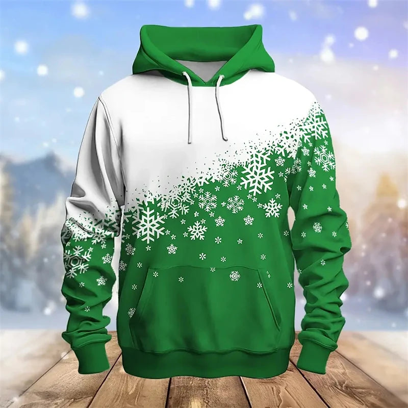 Xmas Snowman 3D Printed Hoodies For Men Clothes Fashion Merry Christmas Elk Women Pullovers Casual Winter Sweatshirts Y2k Tops