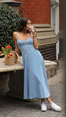Fashion Spaghetti Strap Dresses For Women Summer Casual Beach Vestidos Midi Dress Sleeveless Slim A Line Dress