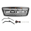 Raptor Style Front Mesh Hood Grille Grill Fit for Ford F150 2004-2008 With LED