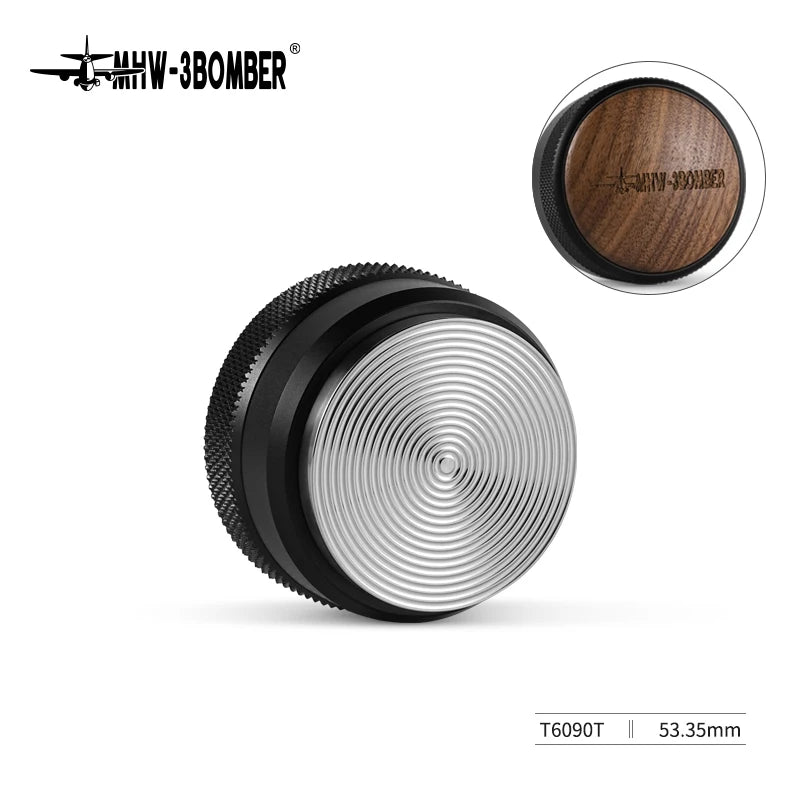 MHW-3BOMBER 51/53/58mm Espresso Tamper and Coffee Distributor with Tamping Mat and Cleaning Brush Set Professional Leveler Tools