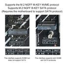 M.2 NVME Extender Support PCle4.0 M.2 NVMe SSD Extension Cable Solid Drive Riser Card for M.2 2230 2242 2260 2280 SSD