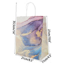 5Pcs Rose Gold Marble Paper Gift Bag Wedding Favor Gift Kraft Paper Shopping Packing Bags For Birthday Baby Shower Party Supply