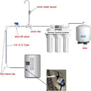 RO Water Systems Ice Maker Kit 1/4" for Reverse Osmosis Systems and Water Filters (Blue)