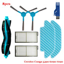 For Cecotec Conga 5490 6090 7090 Robot Vacuum Cleaner Replacement Spare Parts Main Side Brush Hepa Filter Mop Cloth Accessories