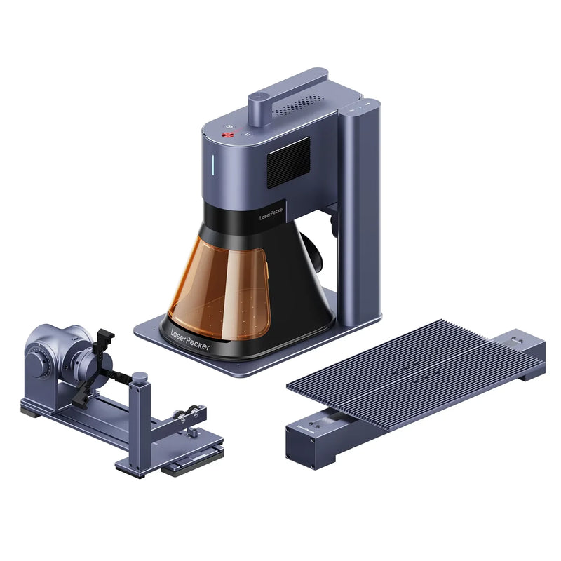 LaserPecker MINI Portable Laser Engraver CNC Dual Laser Multifunction Fiber Engraver With 20W 8K Bluetooth 5.0 LP5