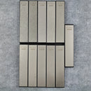 Widened diamond sharpening stone compatible with fixed-angle sharpener for kitchen knives and outdoor tools, portable sharpening