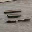 classical Metal Fountain Pen carve art gift F Nib gray Business Office School Supplies Writing