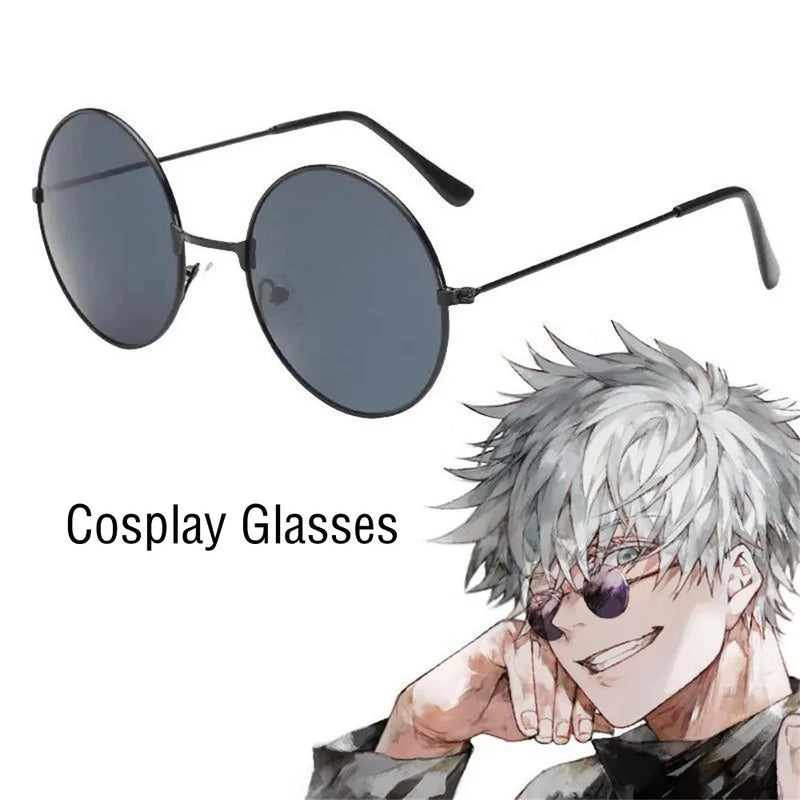Metal Round Sunglasses Men Women Fashion Eyewear Glasses Brand Designer Vintage Sun Glasses Anime Cosplay Oculos de sol 2024