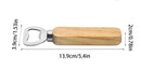 Leeseph Wood Handle Bottle Opener Beer Bottle Openers Bartender Bottle Openers Soft Drinks Bottle Opener for Home Bar Restaurant