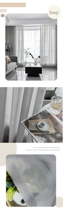 Modern Brown Voile Curtains for Kids Bedroom Living Room Sheer Curtain in Kitchen Hall Cortinas Ventana Firany Treatment Rideaux