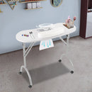 Folding Manicure Table Manicure Table with Suction 90 x 40 x 72.5 cm with Drawer Portable Nail Table Nail Care