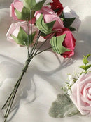 The Everlasting Garden | Premium Foam Rose Collection Lifelike DIY Wedding Bouquet Set