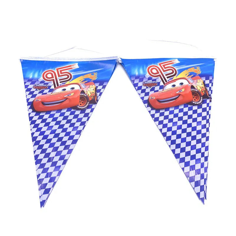Disney Cars Birthday Party Decorations Lightning Mcqueen Disposable Tableware Set Cups Plates Balloon for Race Party Baby Shower