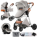 Baby Stroller 3 in1 Cart Baby Crib Baby Carriage for Newborns Luxury Foldable Light Travel Newborn Mom Infant Kids Child Nest