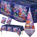 2Pcs Disney Inside Out 2 Party Disposable Tablecloth for Kid Birthday Party Plastic Table Cover Baby Shower Decorations Supplies